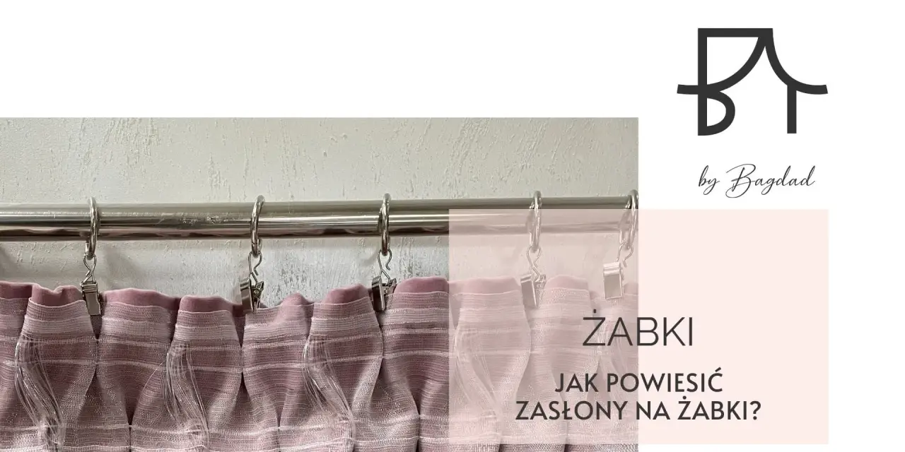 Zasłony na żabkach wiszą na karniszu. Dowiedz się, jak zamontować karnisze i powiesić zasłony na żabkach.