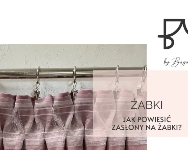 Zasłony na żabkach wiszą na karniszu. Dowiedz się, jak zamontować karnisze i powiesić zasłony na żabkach.
